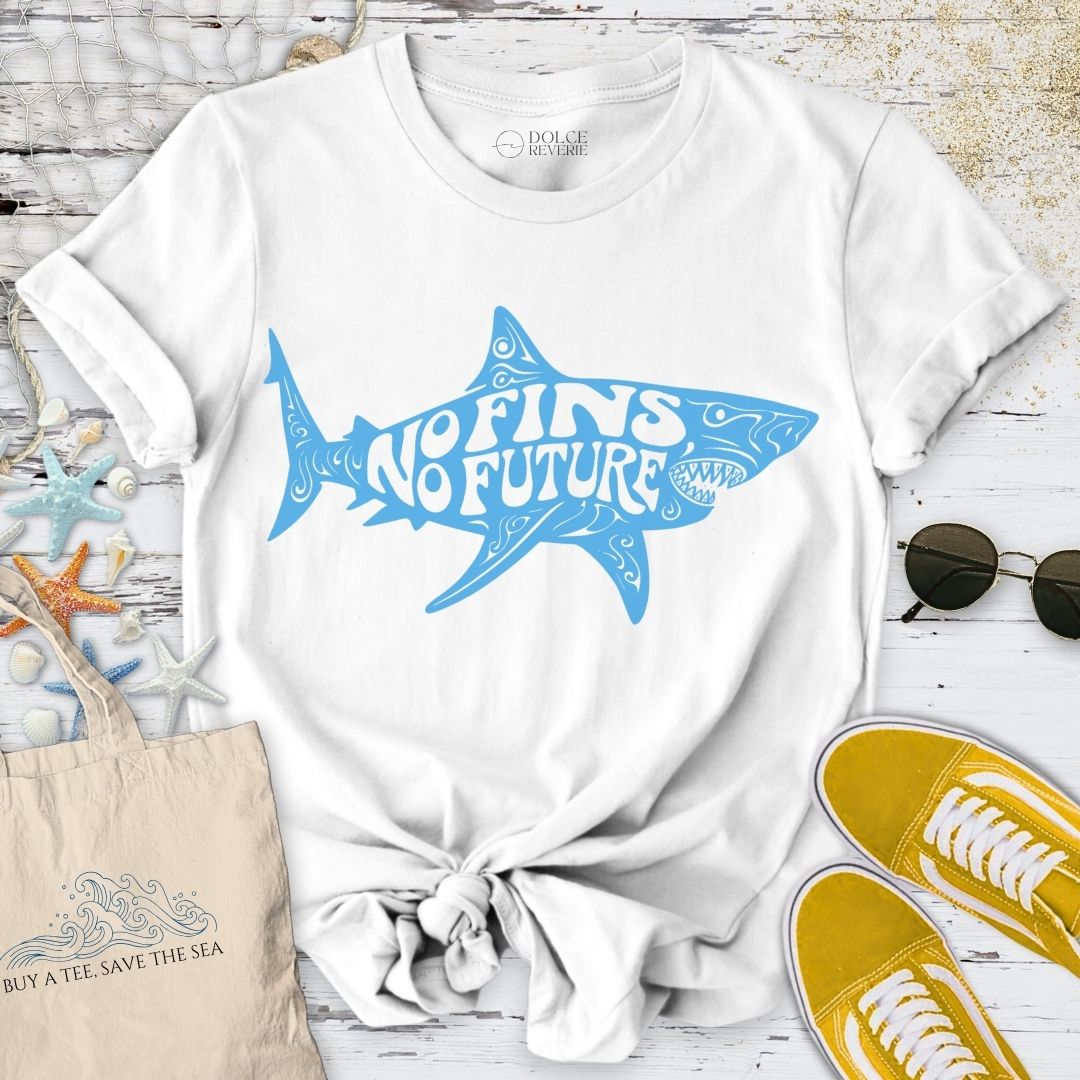 No Fins, No Future, Shark T-Shirt