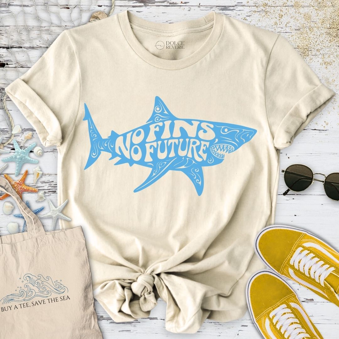 No Fins, No Future, Shark T-Shirt