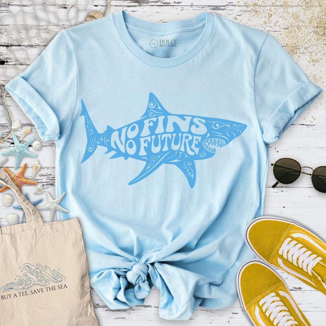 No Fins, No Future, Shark T-Shirt