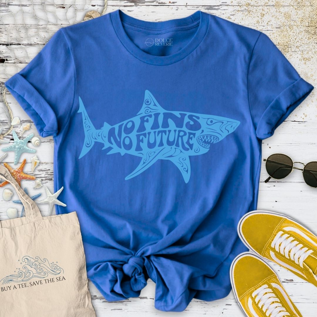 No Fins, No Future, Shark T-Shirt