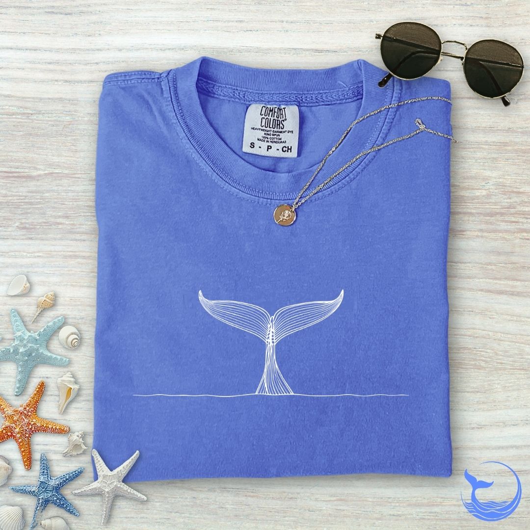 Whale Tail Comfort Colors T-Shirt