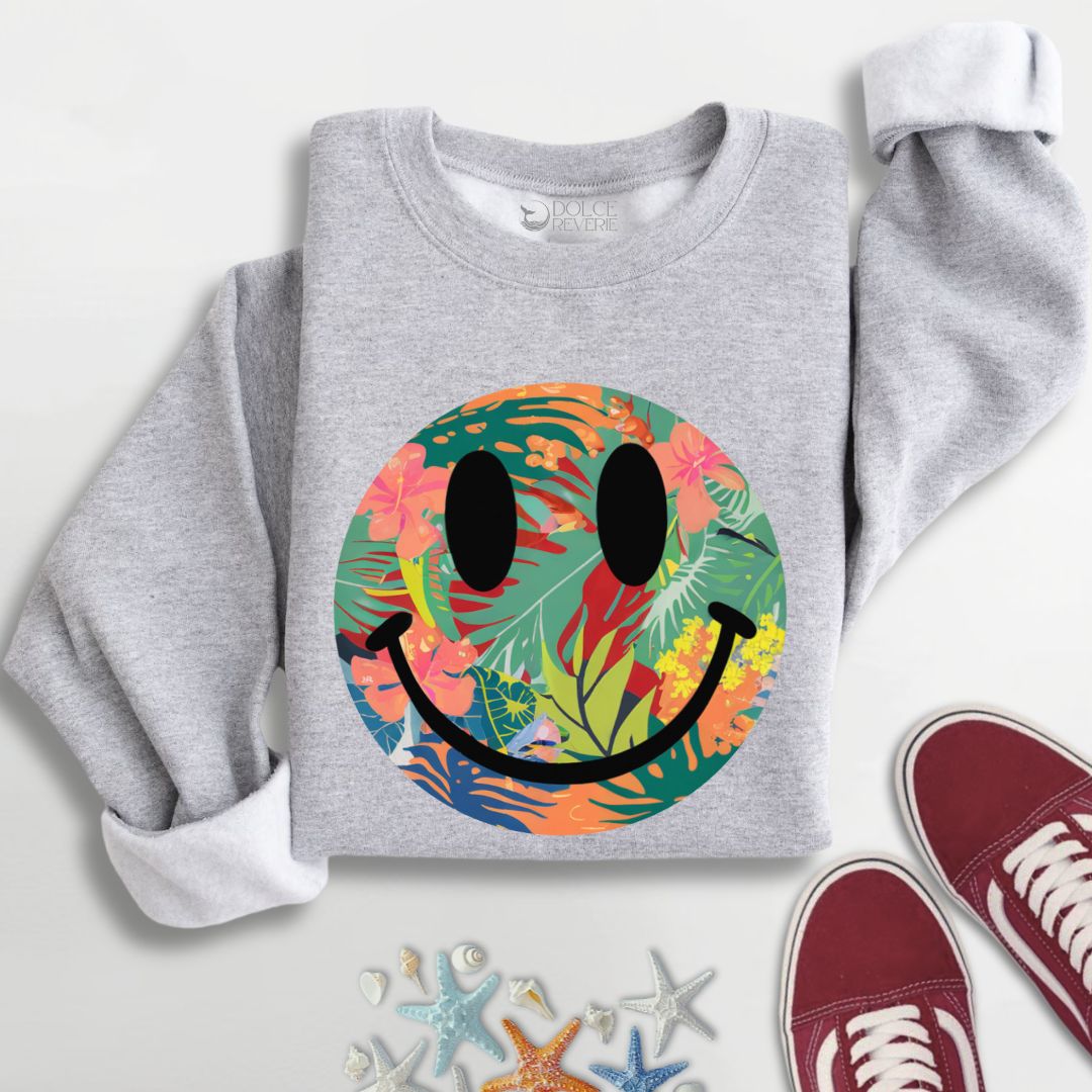 Tropical Smiley Sweatshirt
