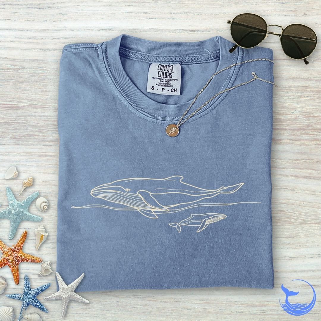 Humpback Whale Comfort Colors T-Shirt