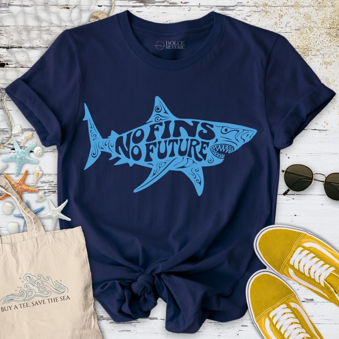 No Fins, No Future, Shark T-Shirt