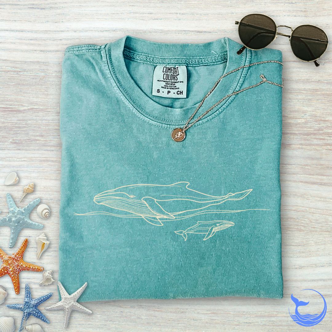 Humpback Whale Comfort Colors T-Shirt