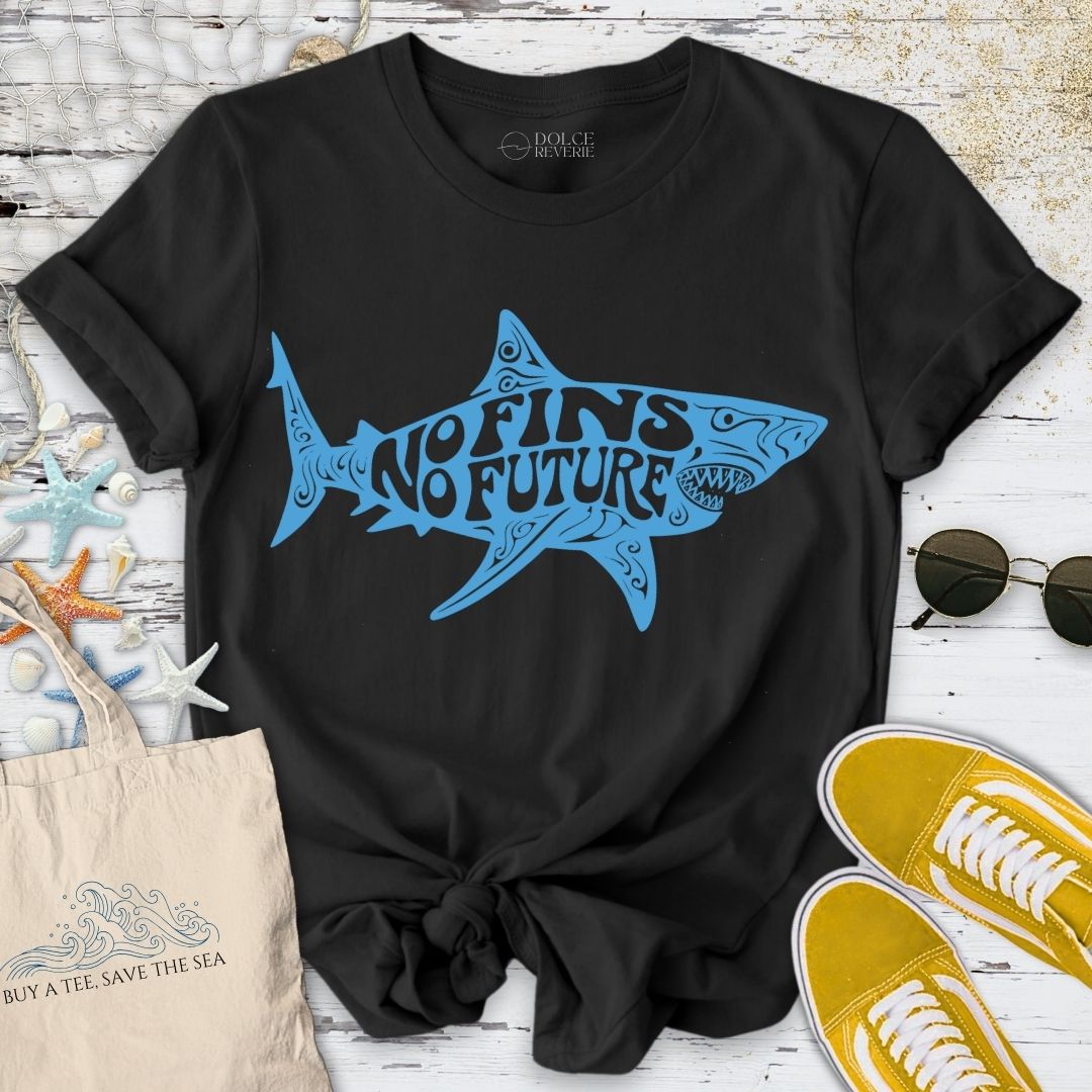 No Fins, No Future, Shark T-Shirt