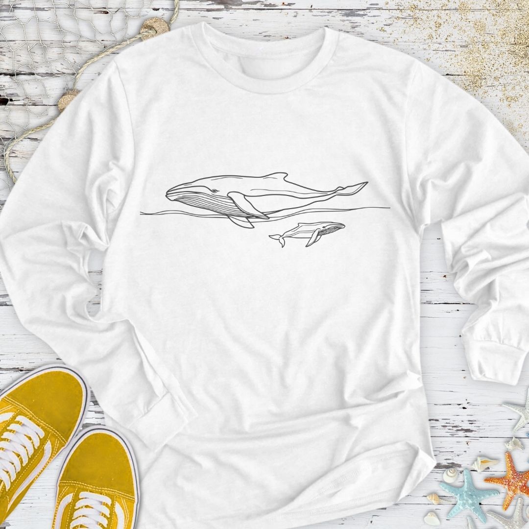 Humpback Whale Long Sleeve Tee