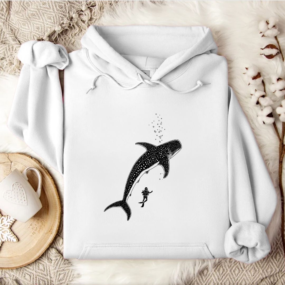 Diving With a Whale Shark Hoodie