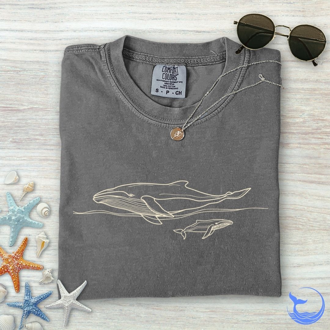 Humpback Whale Comfort Colors T-Shirt
