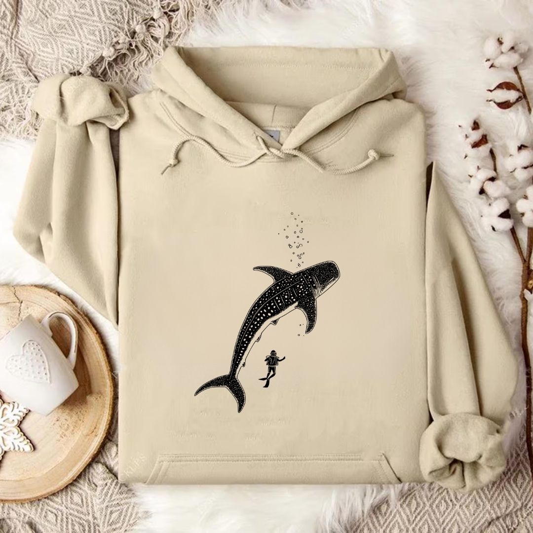 Diving With a Whale Shark Hoodie