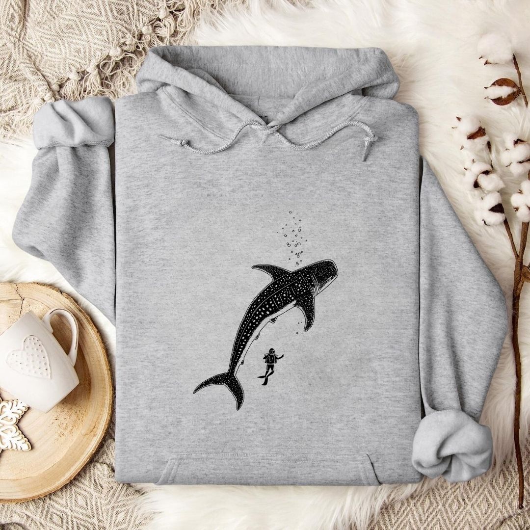 Diving With a Whale Shark Hoodie