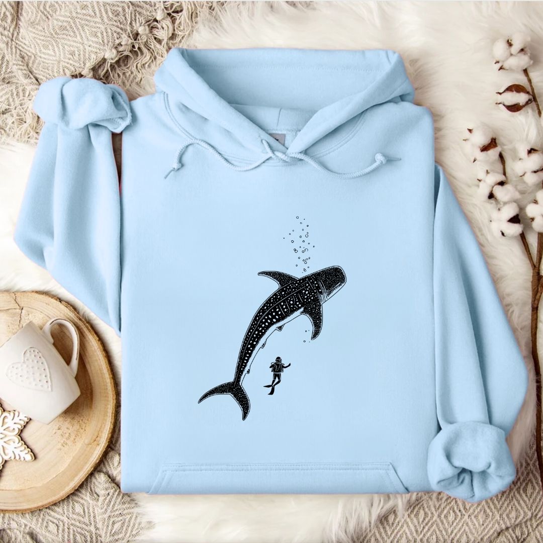 Diving With a Whale Shark Hoodie