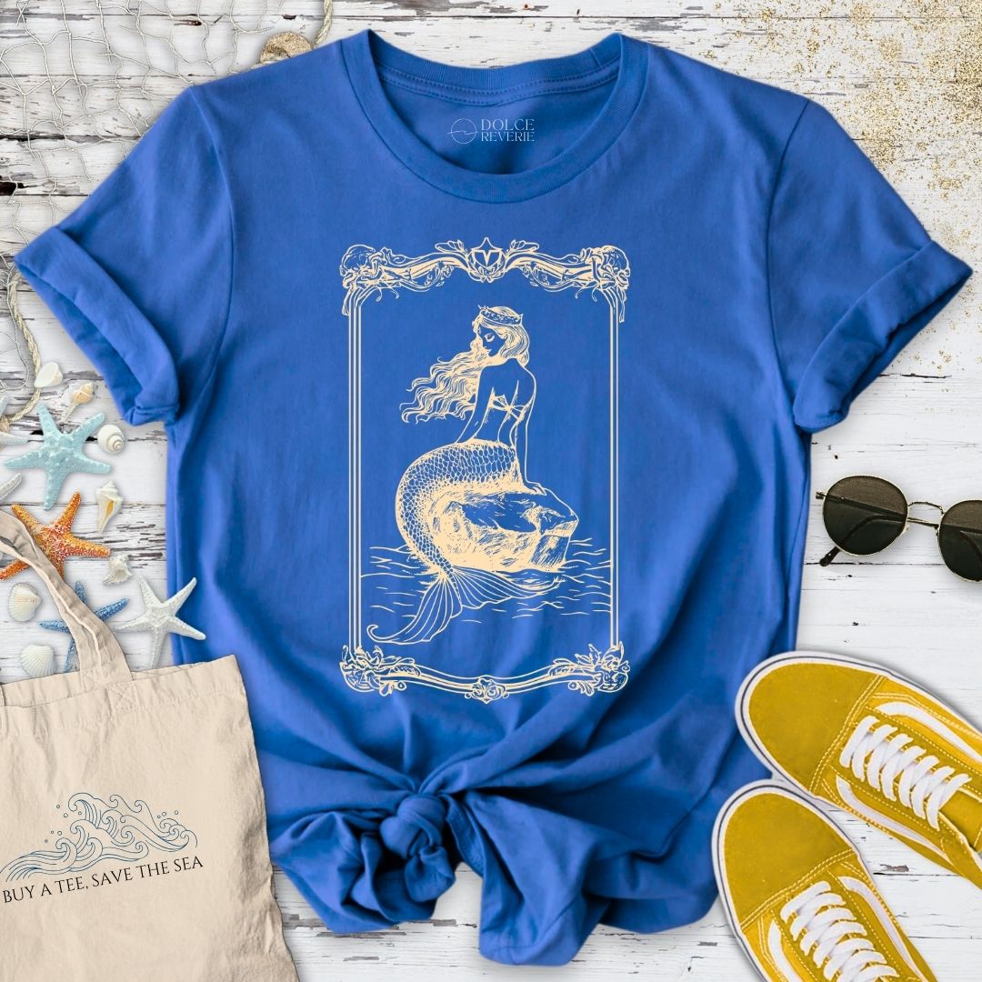 Mermaid Line Art T-Shirt