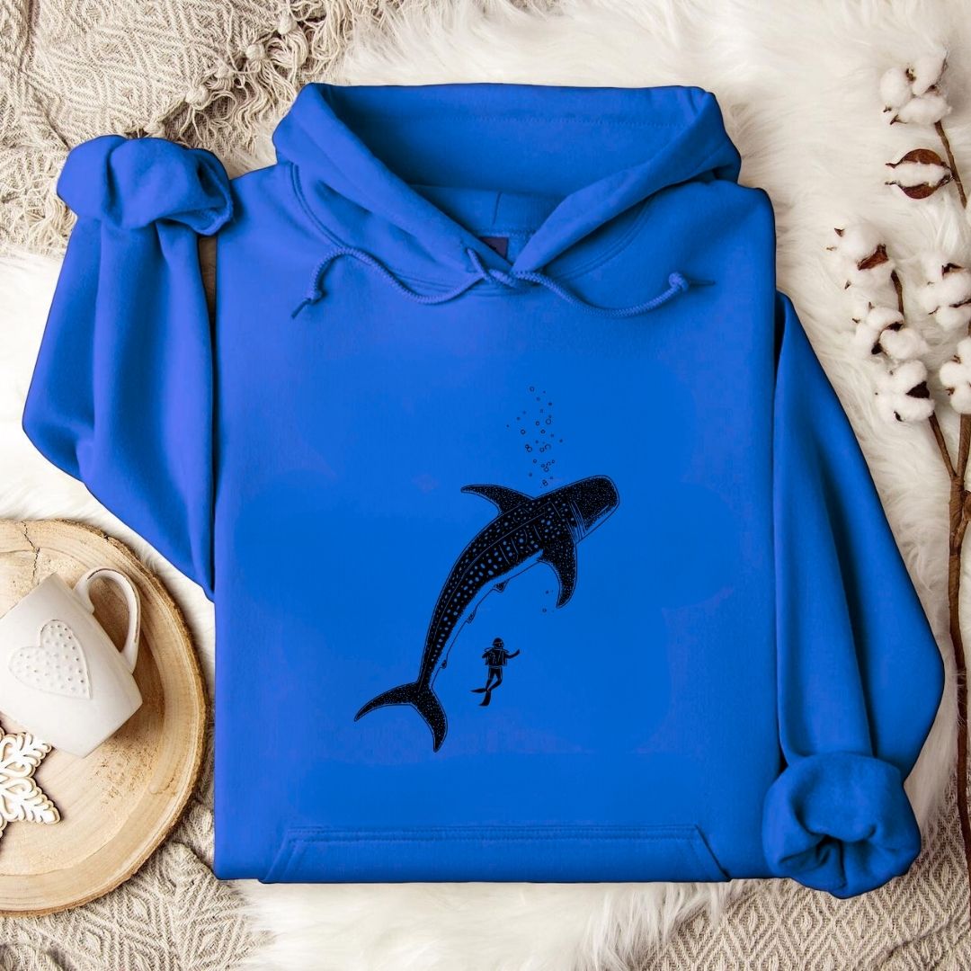 Diving With a Whale Shark Hoodie