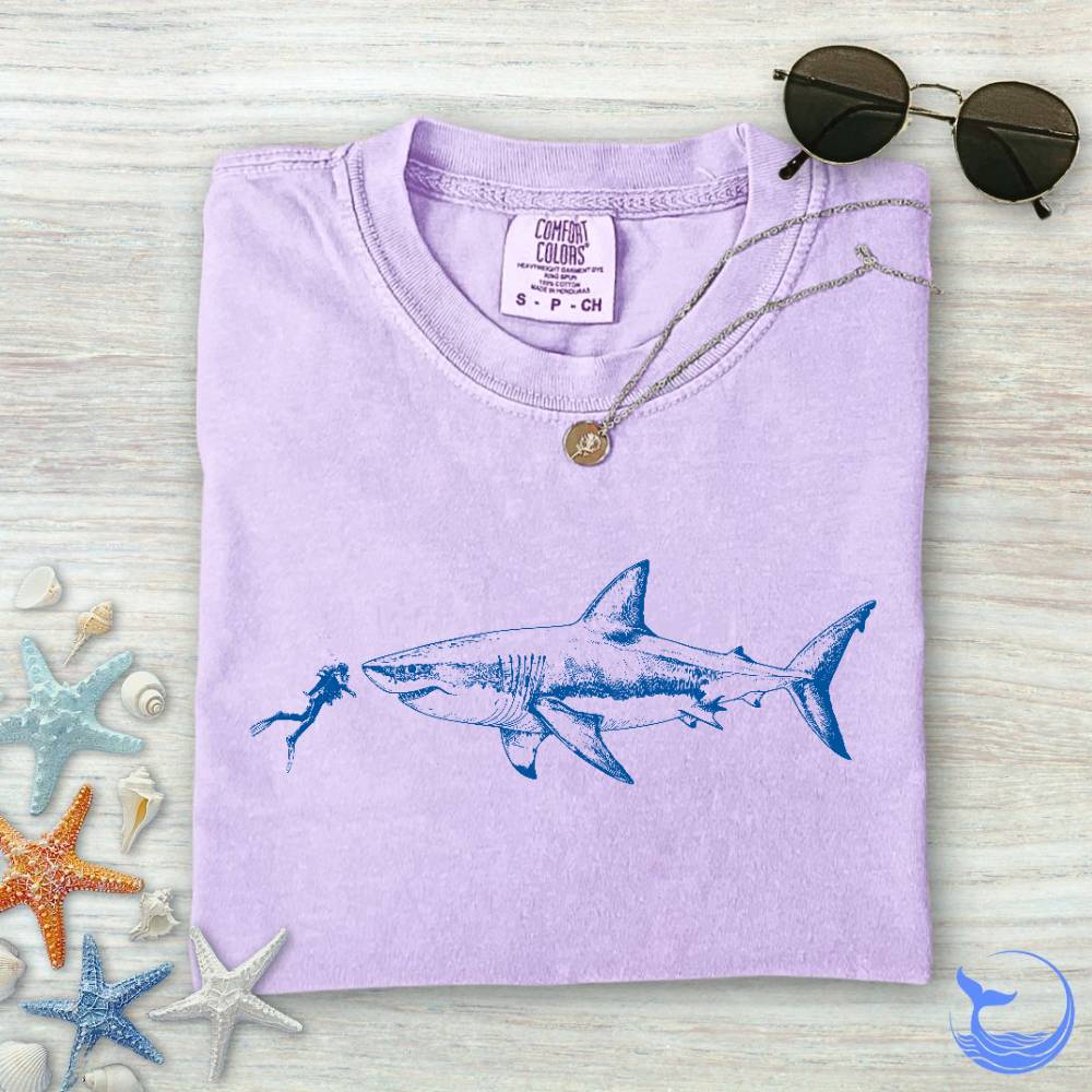 Diving With a Shark Comfort Colors T-Shirt