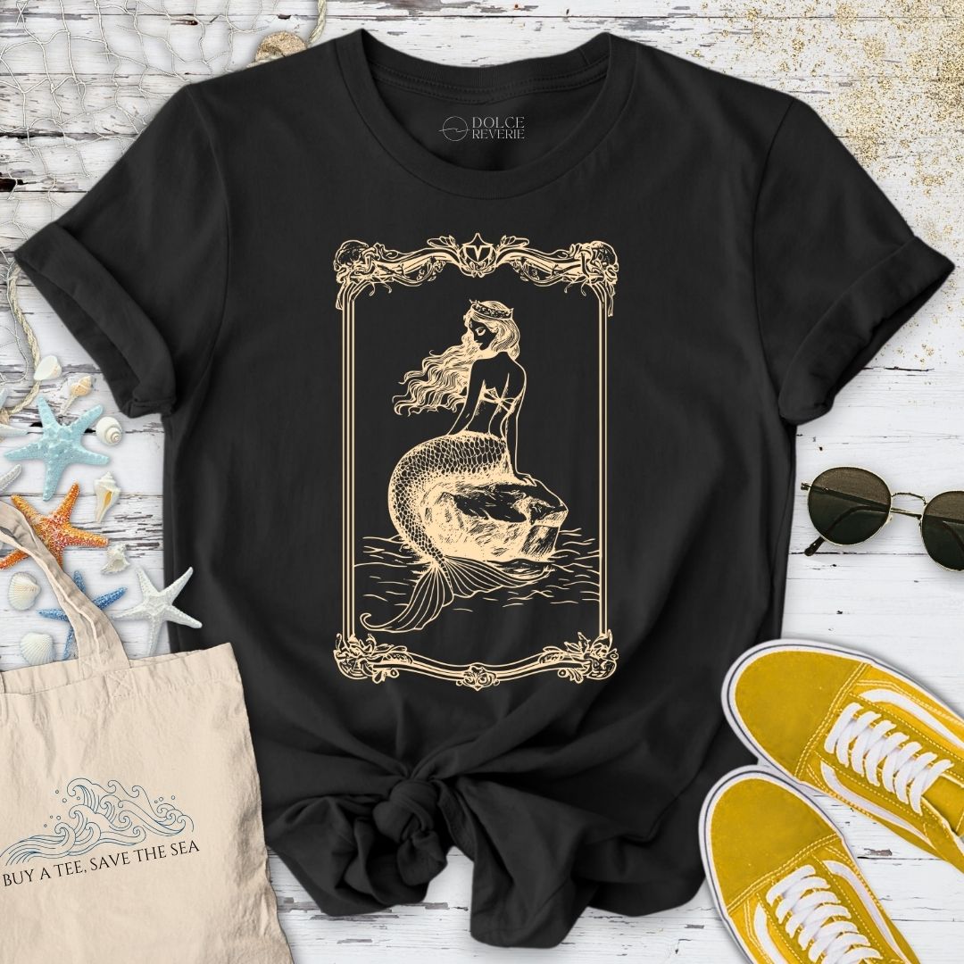 Mermaid Line Art T-Shirt