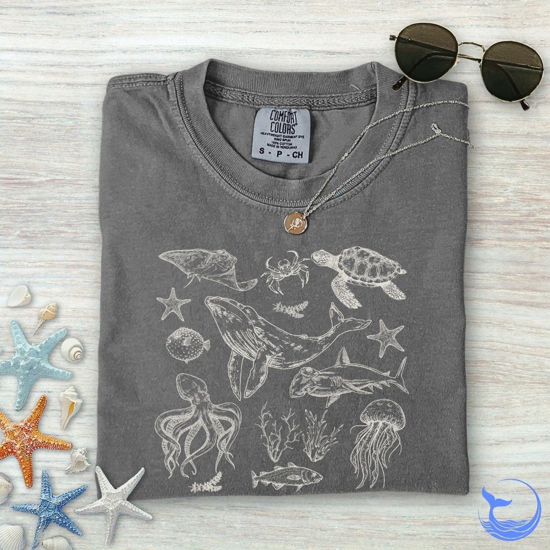Marine Animals Comfort Colors T-Shirt