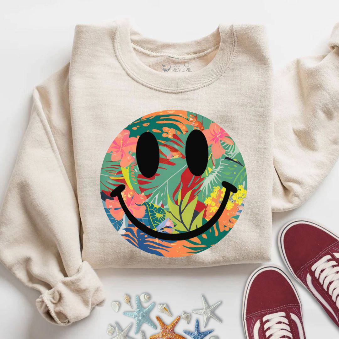 Tropical Smiley Sweatshirt