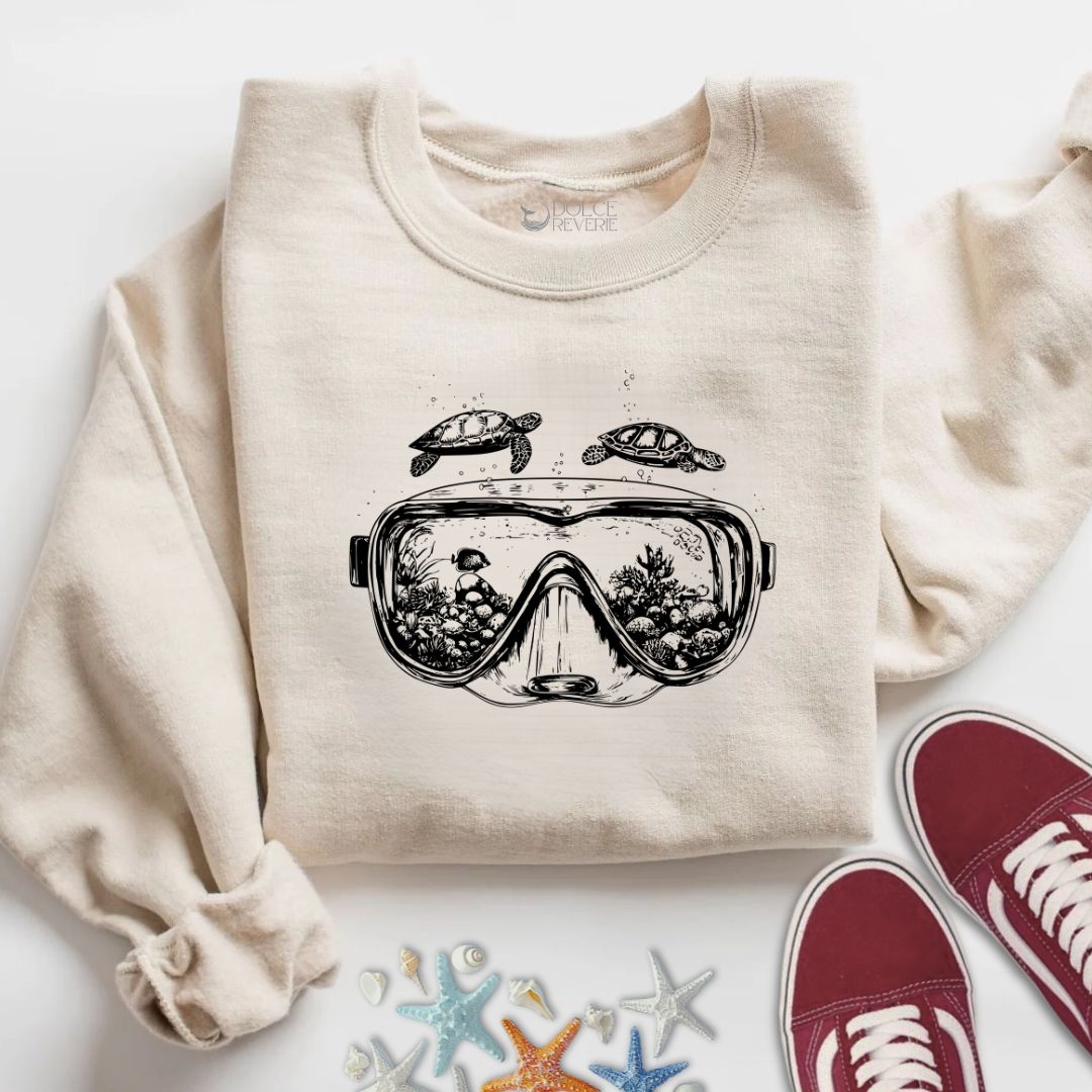 Scuba Diving Mask Sweatshirt