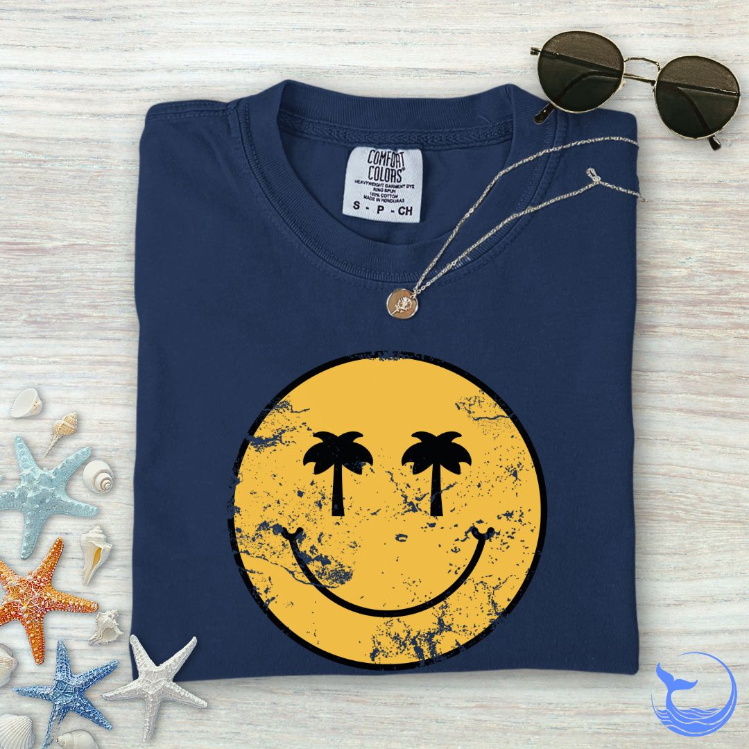 Tropical Smiley Comfort Colors T-Shirt