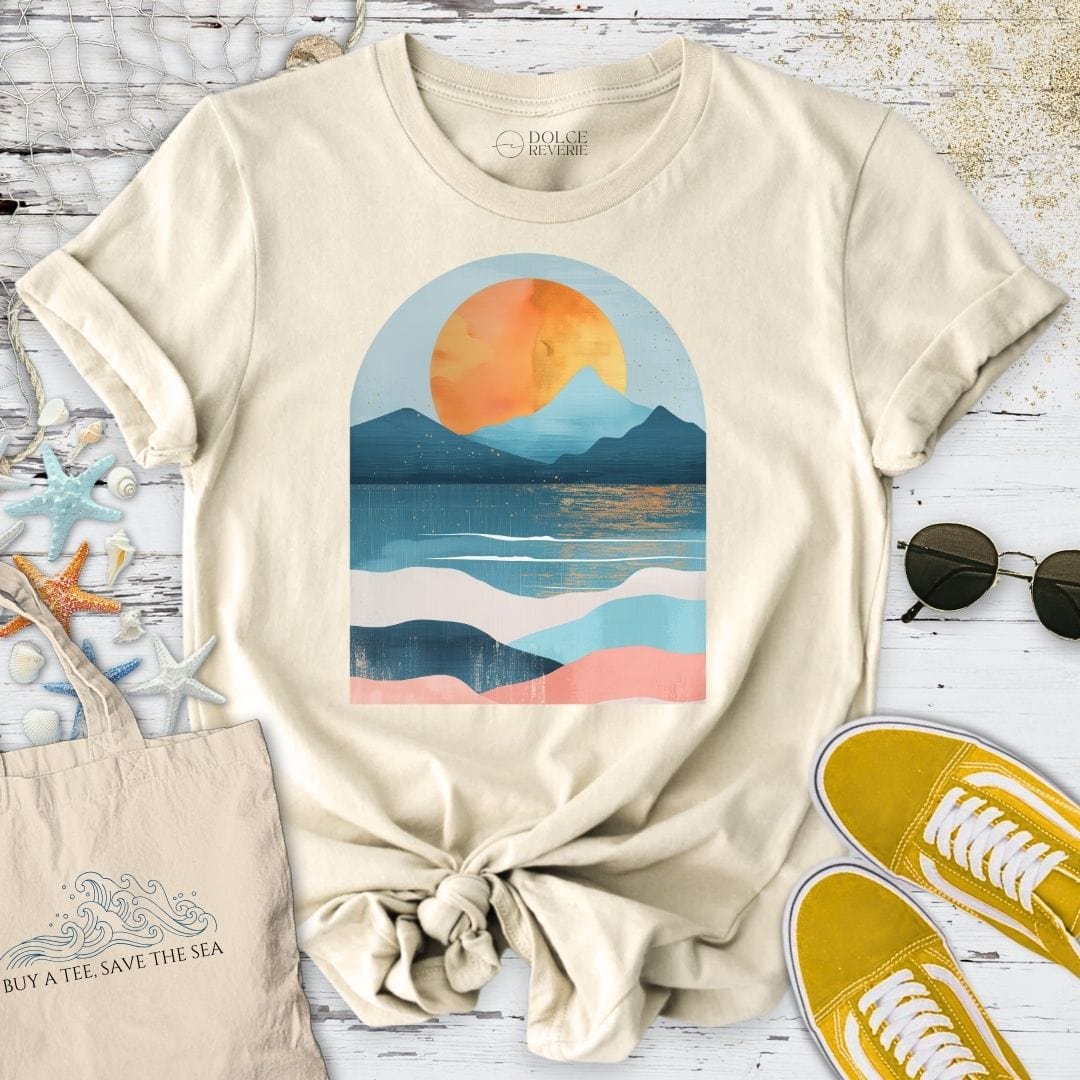 Abstract Seascape II T-Shirt Natural / S