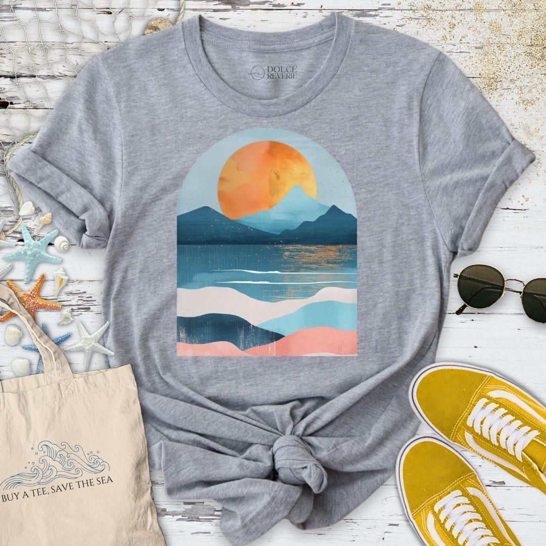 Abstract Seascape II T-Shirt Sport Grey / S