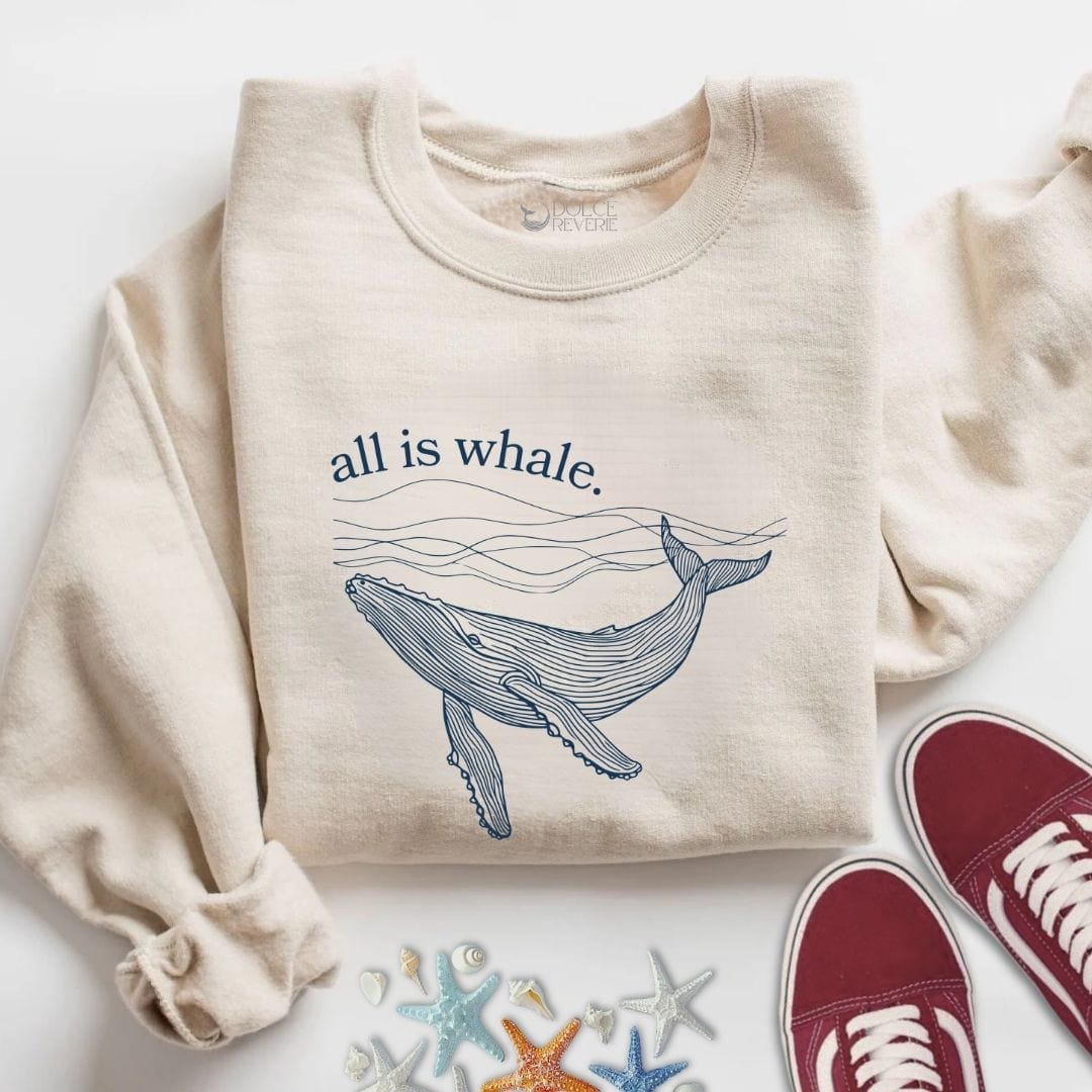 All Is Whale Sweatshirt S / Sand