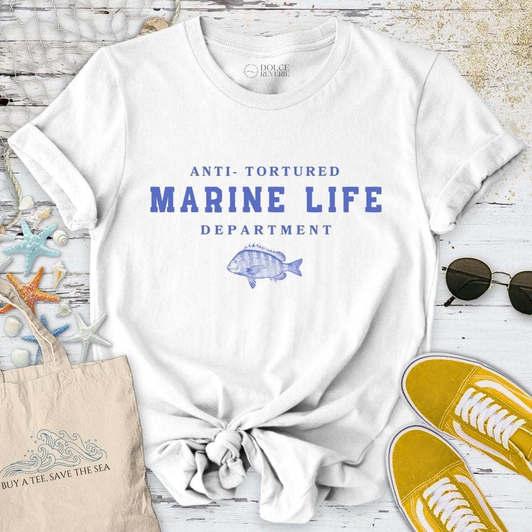Anti-Tortured Marine Life Department T-Shirt White / S