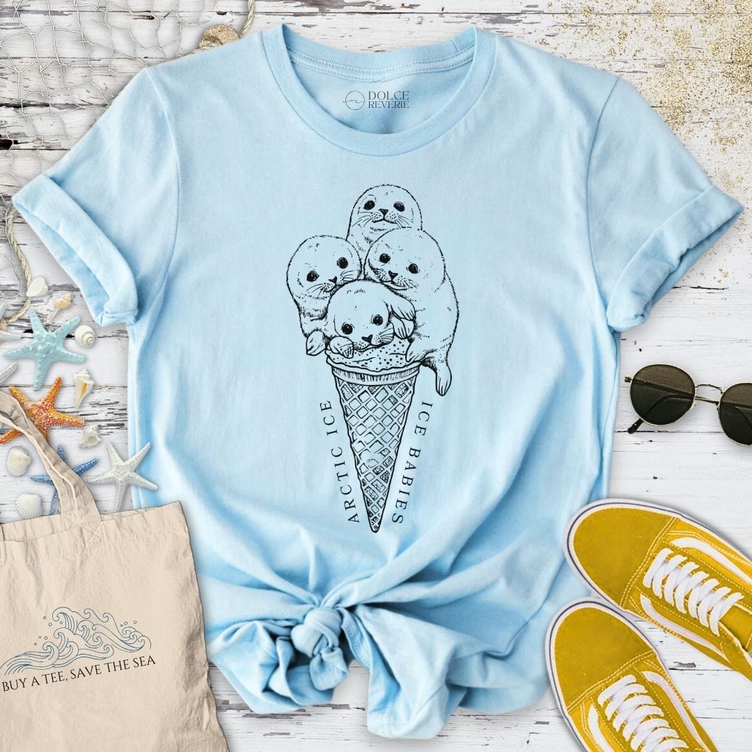 Arctic Ice Ice Babies T-Shirt Light Blue / S