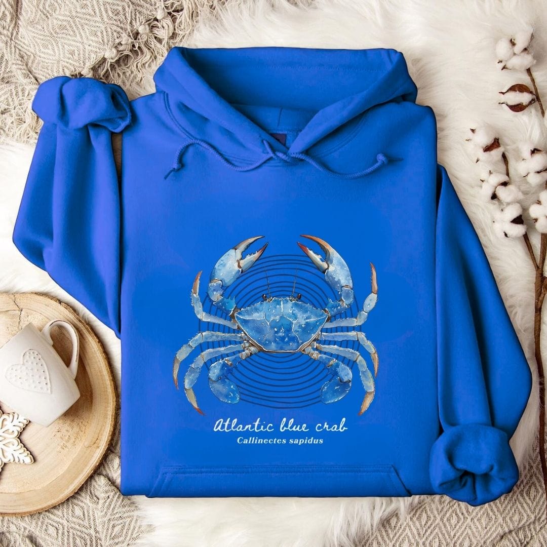 Atlantic Blue Crab Hoodie Royal / S