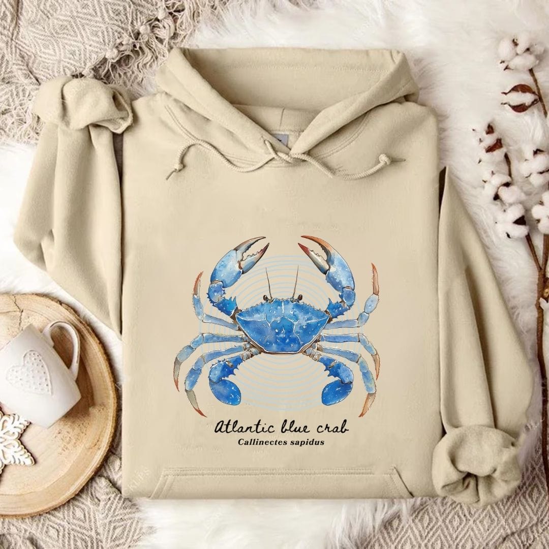 Atlantic Blue Crab Hoodie Sand / S