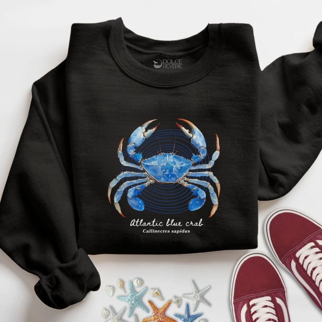 Atlantic Blue Crab Sweatshirt S / Black