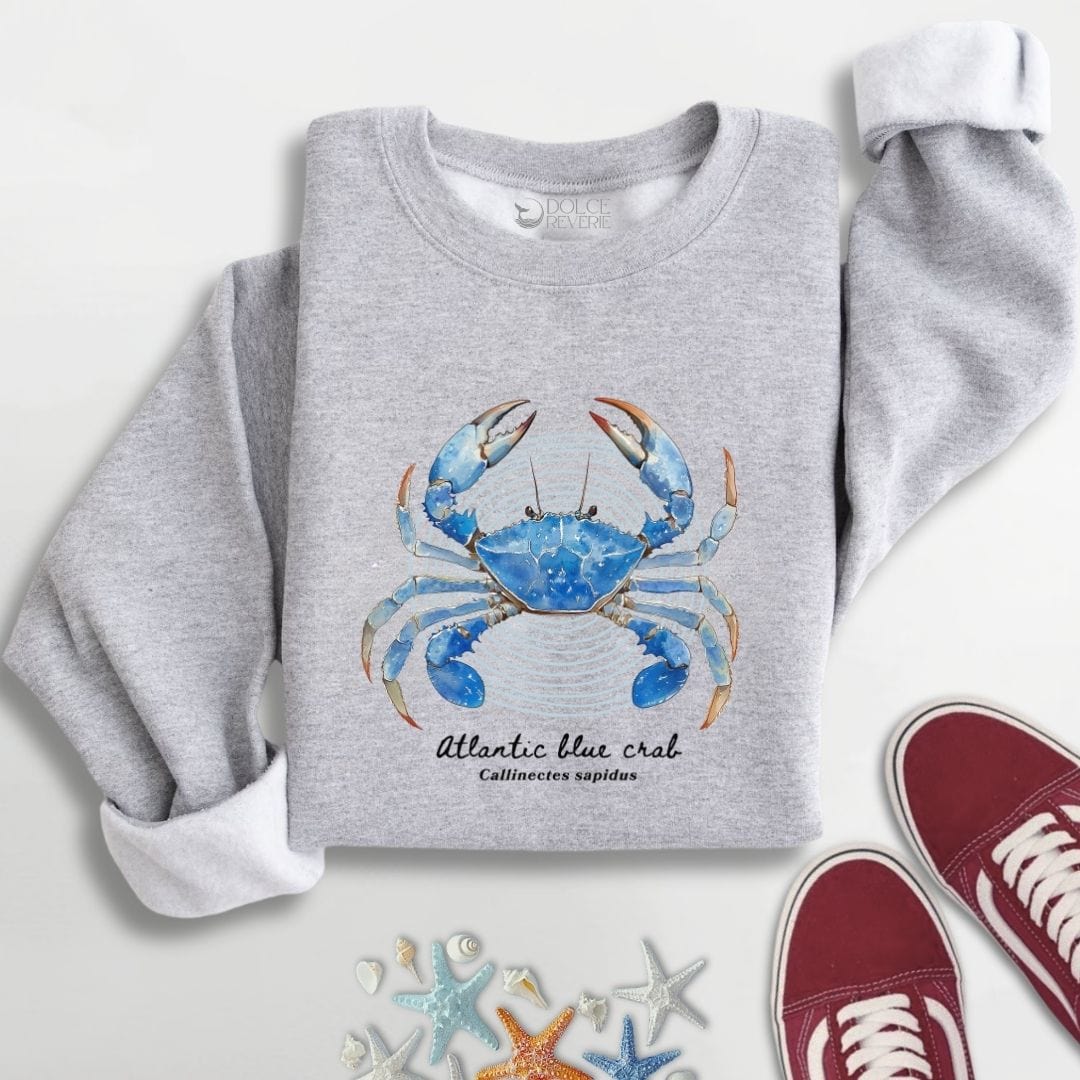 Atlantic Blue Crab Sweatshirt S / Sport Grey