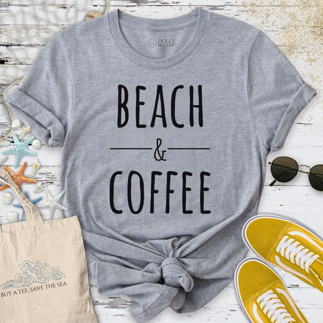 Beach & Coffee T-Shirt Sport Grey / S
