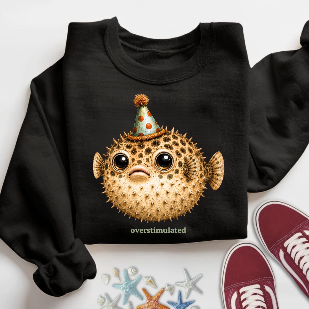 Overstimulated Pufferfish Sweatshirt