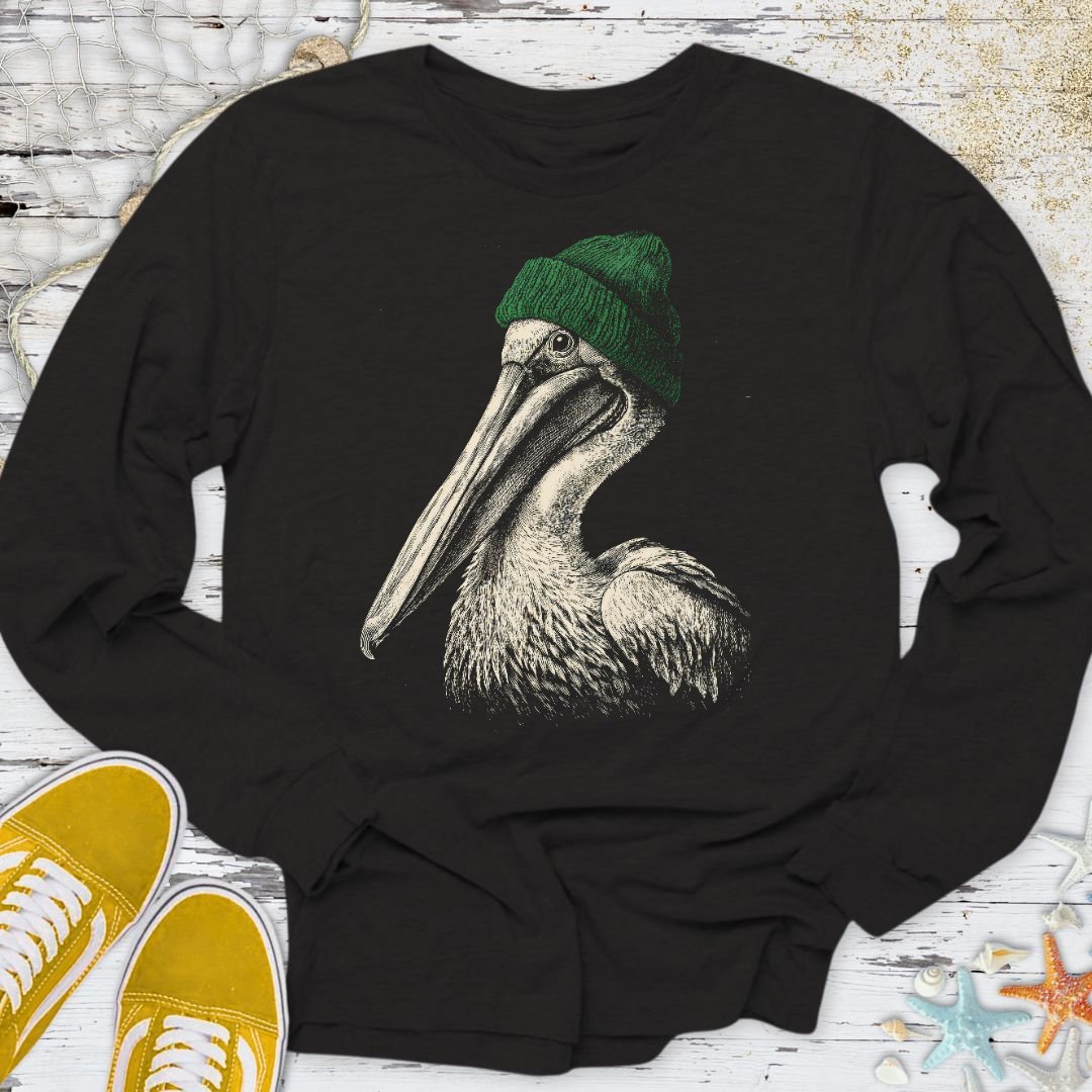 Winter Pelican Long Sleeve Tee
