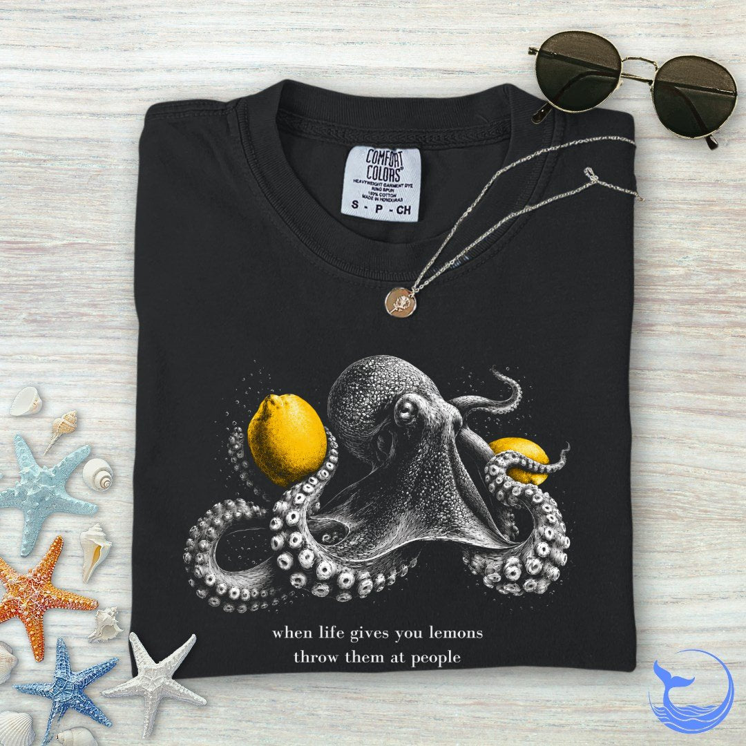 Lemons, Octopus Comfort Colors T-Shirt