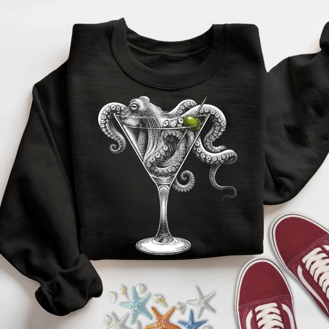 Octopus Martini Sweatshirt