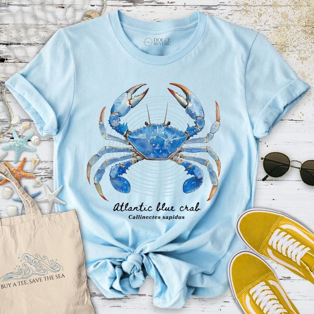 Blue Crab Artist Series T-Shirt Light Blue / S
