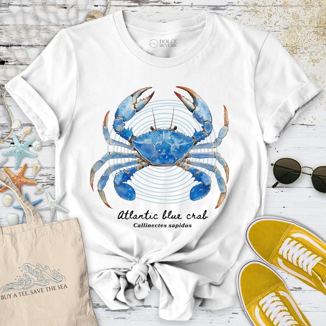 Blue Crab Artist Series T-Shirt White / S