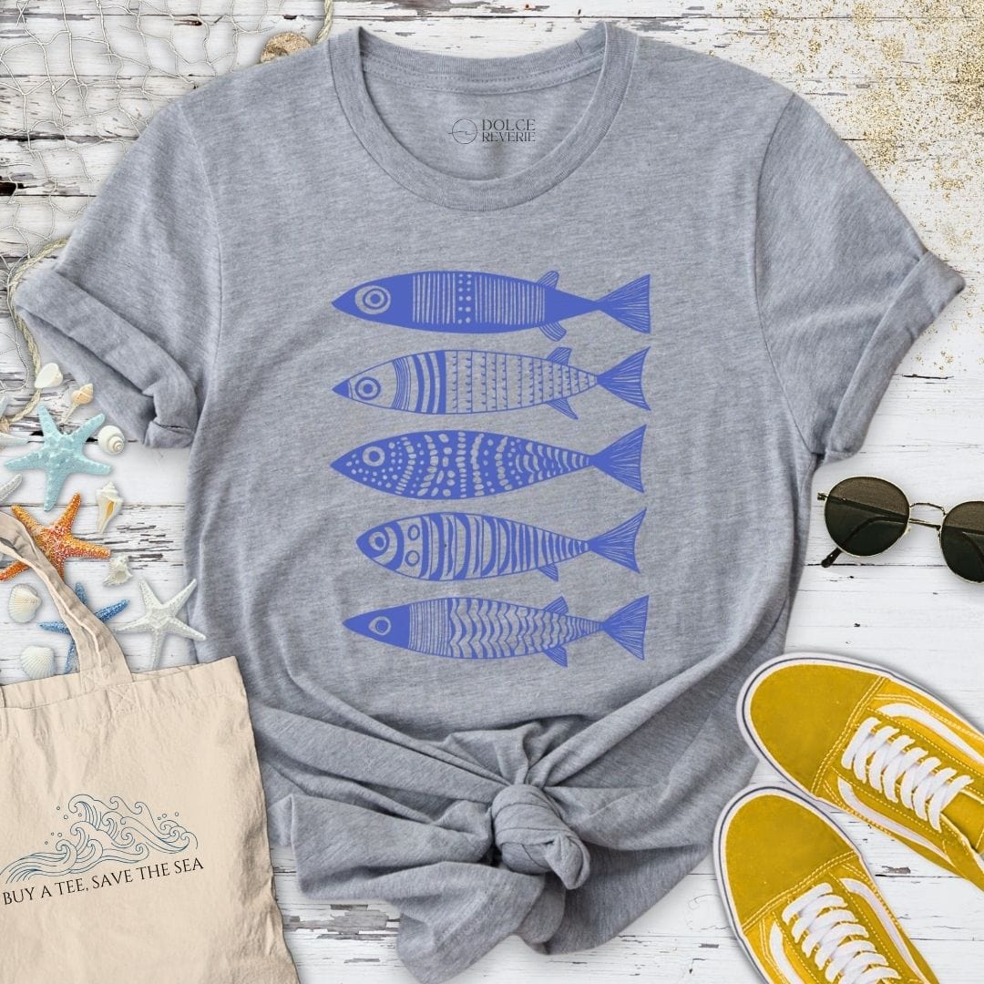 Blue Sardines T-Shirt Sport Grey / S