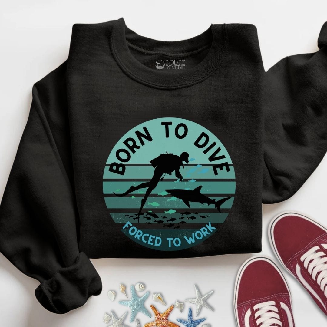 Born To Dive Sweatshirt S / Black