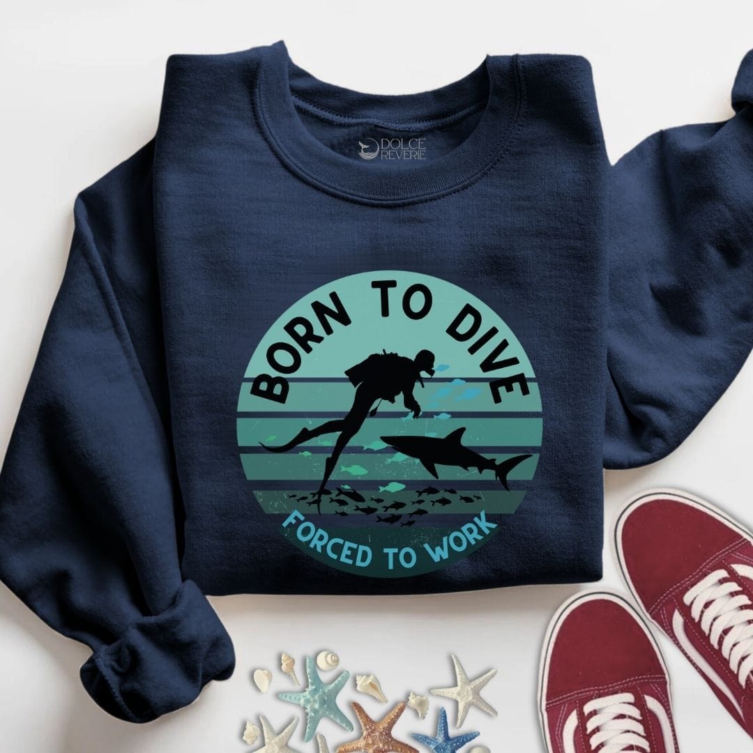 Born To Dive Sweatshirt S / Navy