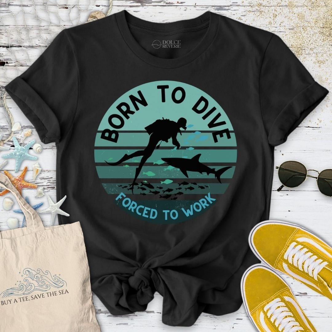 Born To Dive T-Shirt Black / S