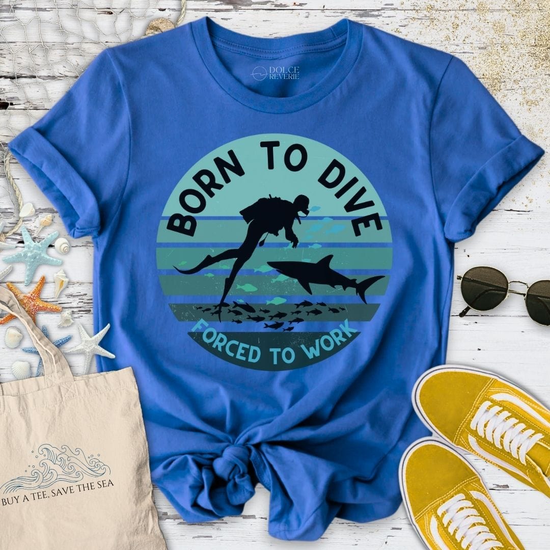 Born To Dive T-Shirt Royal / S