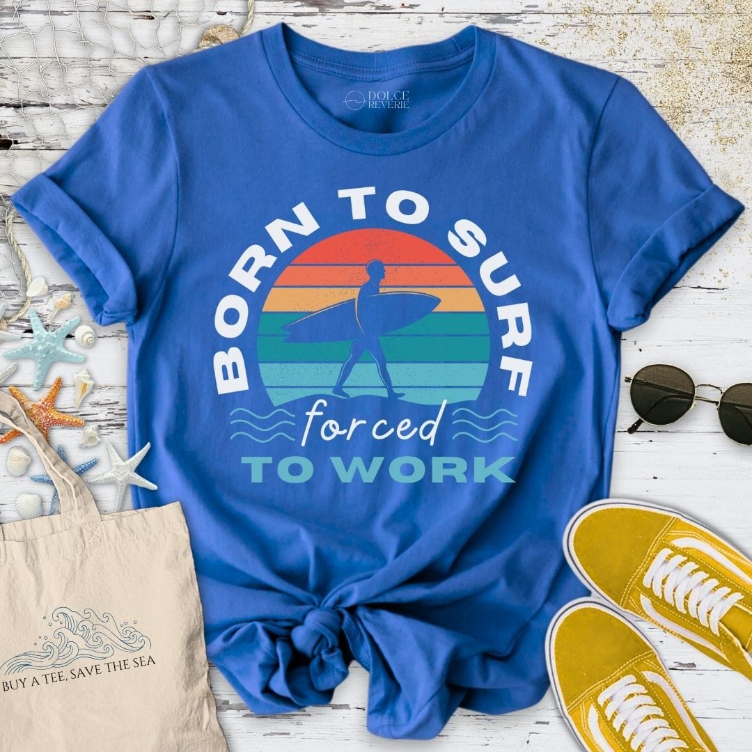 Born To Surf T-Shirt Royal / S