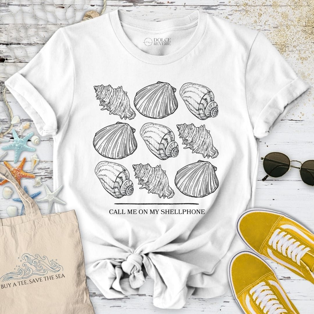 Call Me On My Shellphone T-Shirt White / S