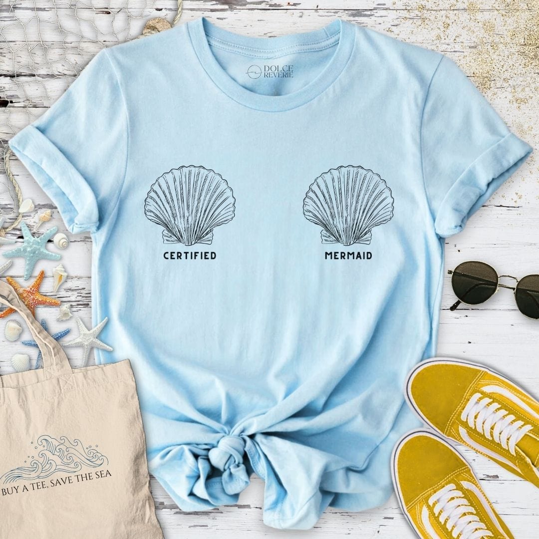 Certified Mermaid T-Shirt Light Blue / S