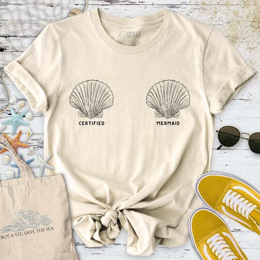 Certified Mermaid T-Shirt Natural / S