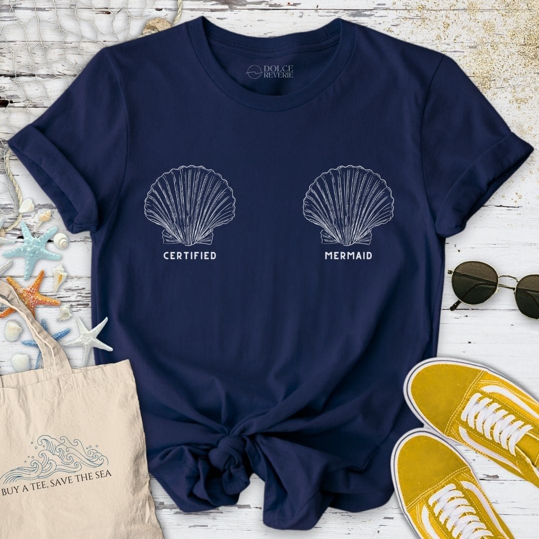 Certified Mermaid T-Shirt Navy / S